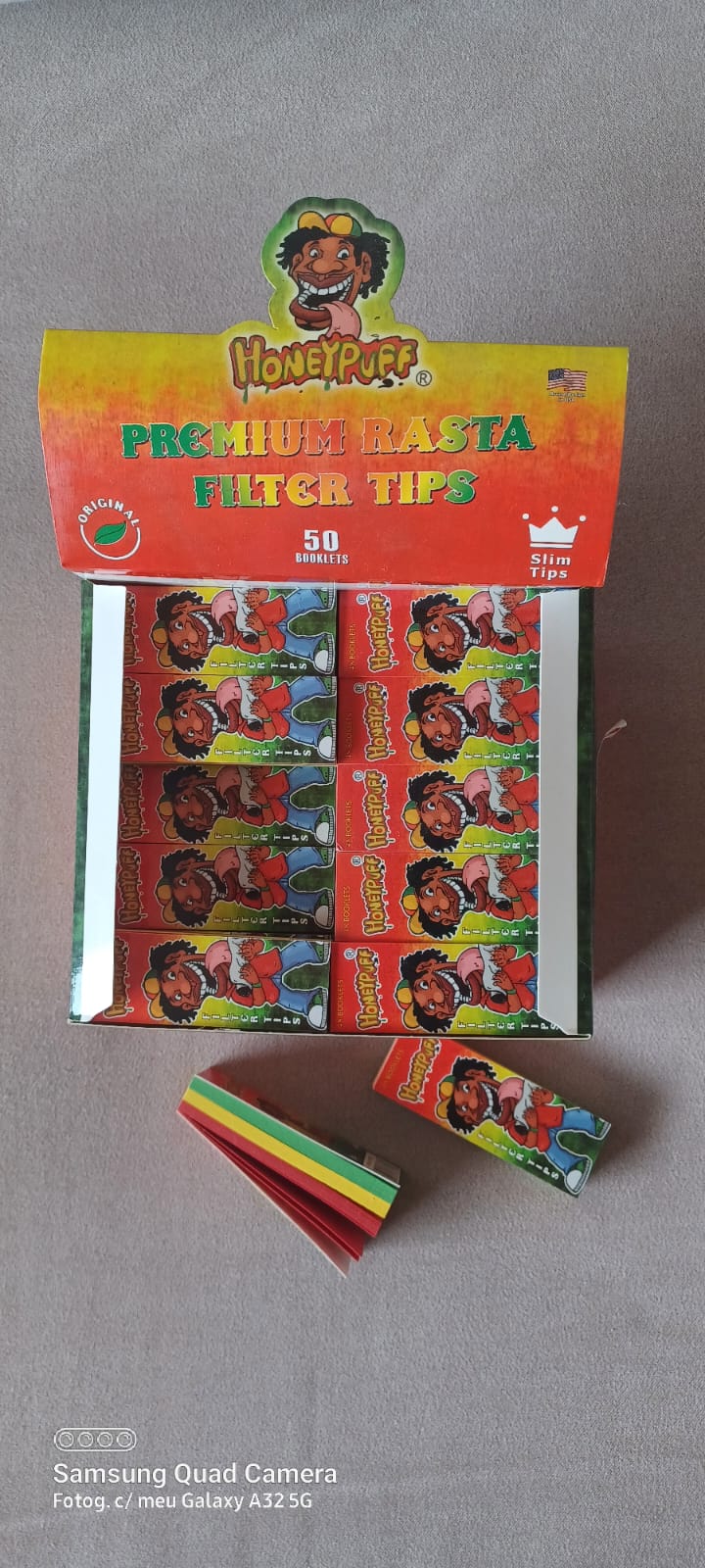 Piteira Honey Puff Rasta (50 Blocos - 48 Piteiras/Bloco)